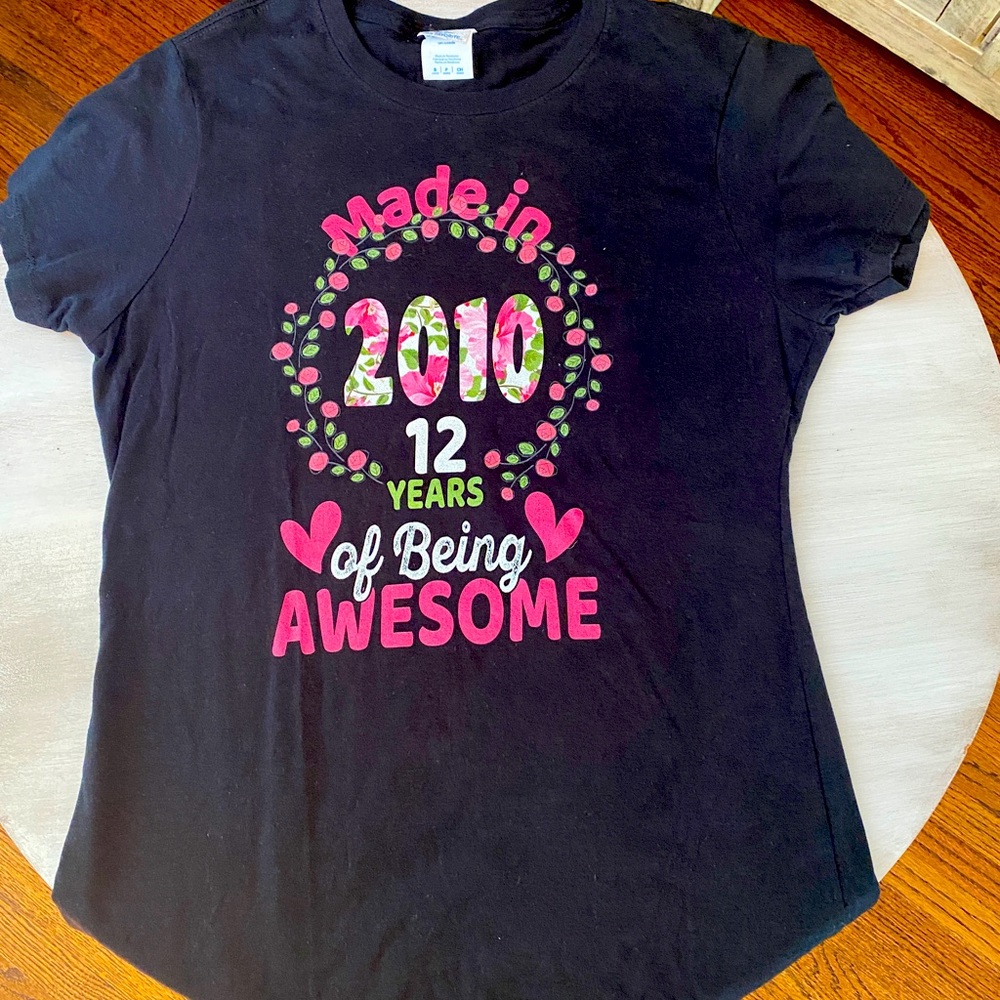 5 for $25: 12th Birthday T-Shirt - 100% Cotton
